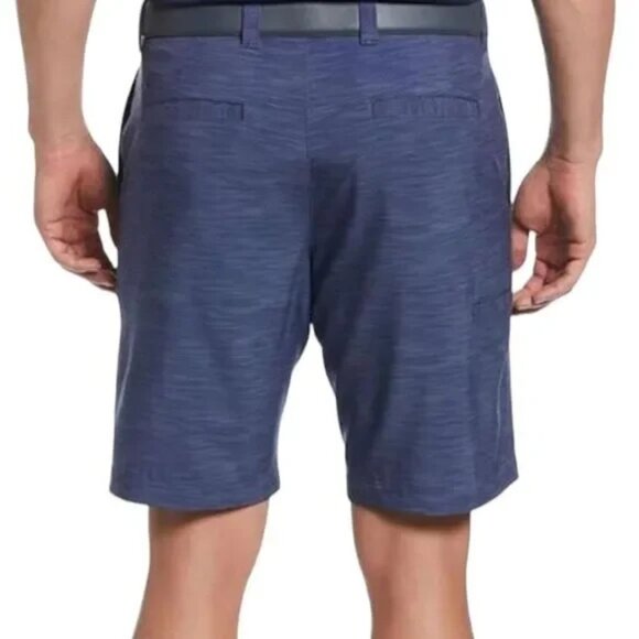 Callaway Performance Golf Shorts 40 Dri Fit Stretch Blue Marled Ball Pocket NWT - Picture 2 of 10